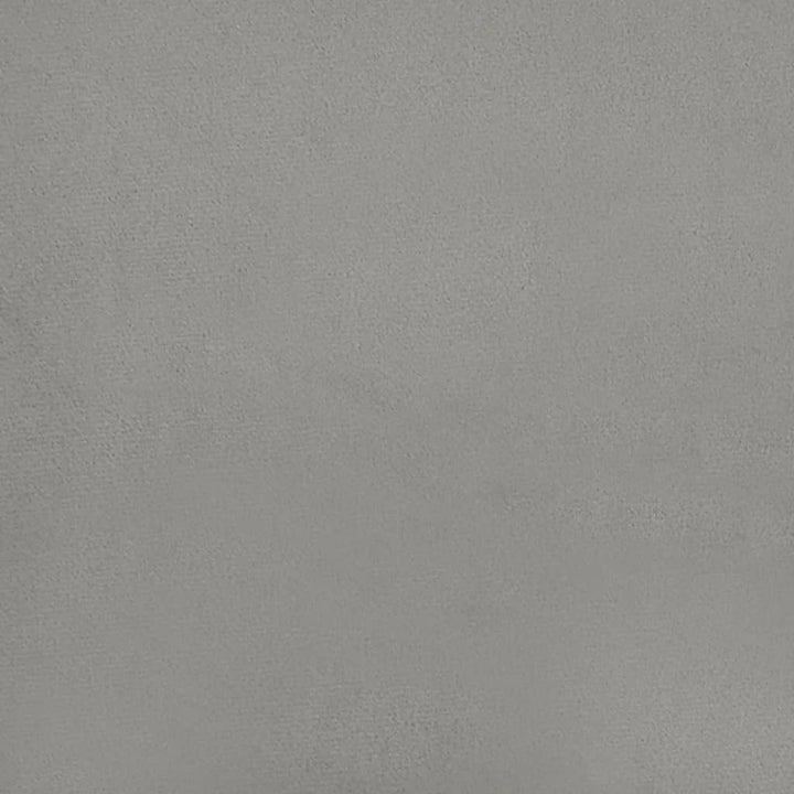 sengegavl 80x5x78/88 cm fløjl lysegrå