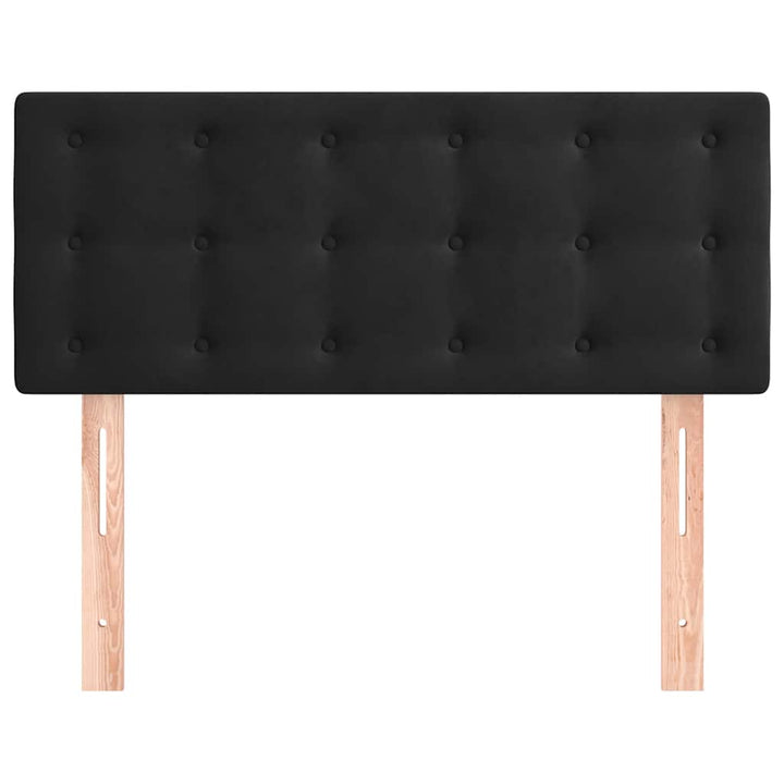 sengegavl 80x5x78/88 cm fløjl sort
