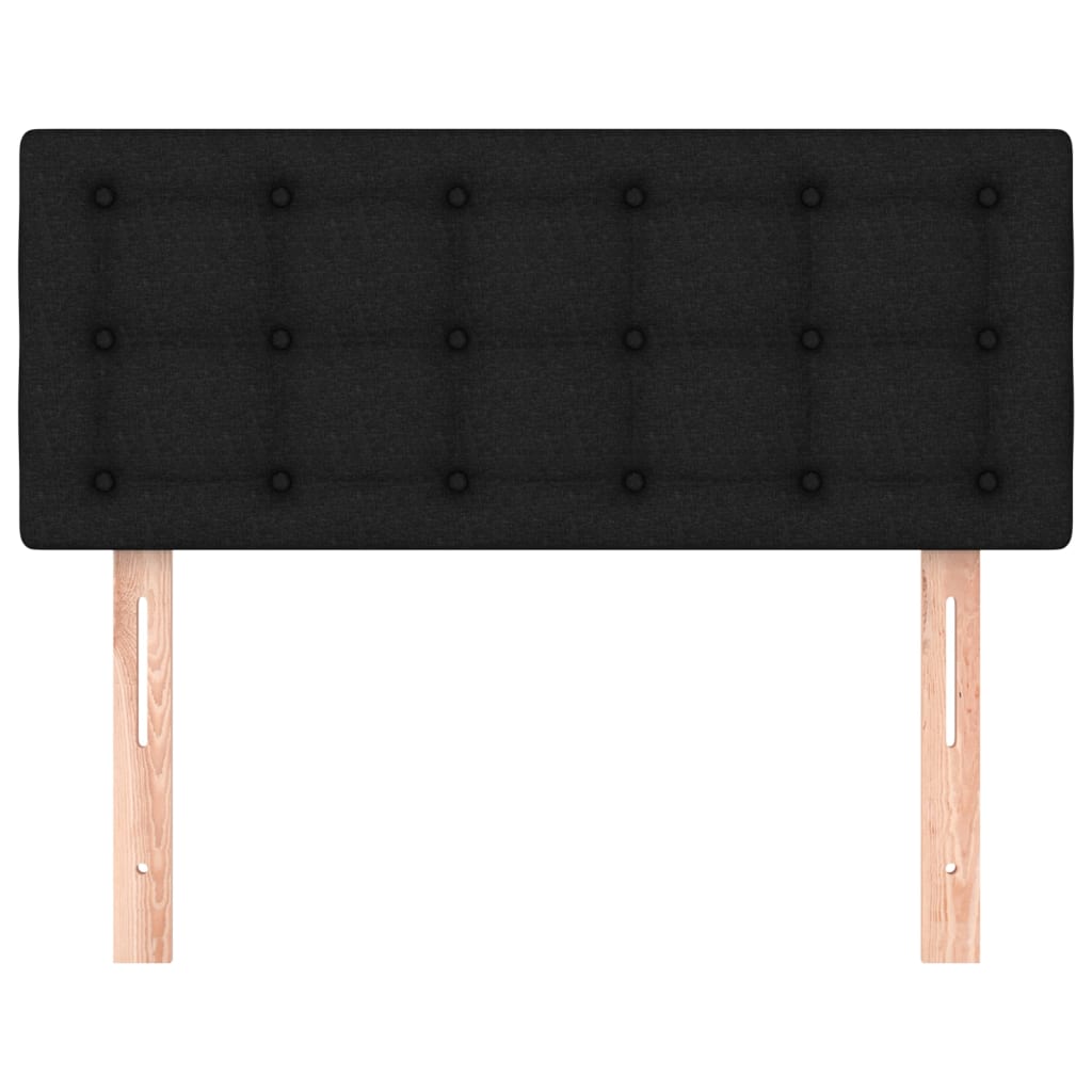 sengegavl 90x5x78/88 cm stof sort
