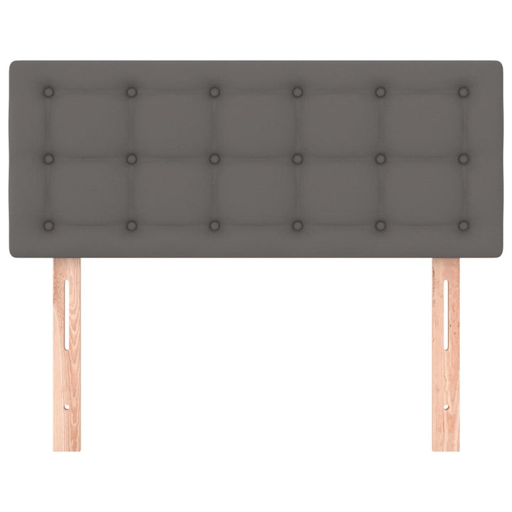 sengegavl 90x5x78/88 cm kunstlæder grå