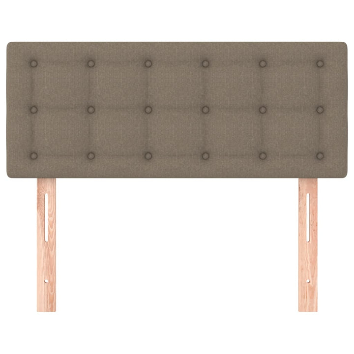 sengegavl 100x5x78/88 cm stof gråbrun