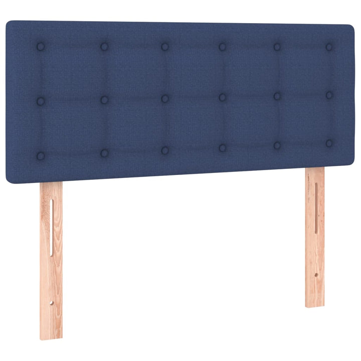 sengegavl 100x5x78/88 cm stof blå