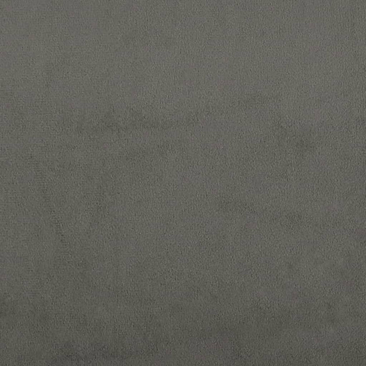 sengegavl 100x5x78/88 cm fløjl mørkegrå
