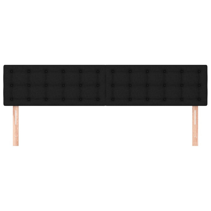 sengegavle 180x5x78/88 cm stof sort