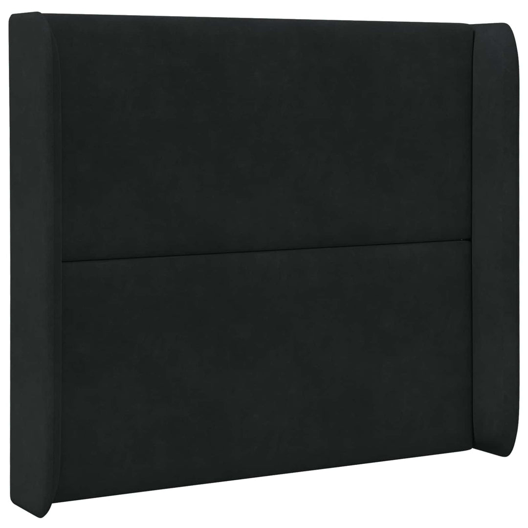 Hovedgærdeøre Sort 80 x 16 x 4 cm Fløjl