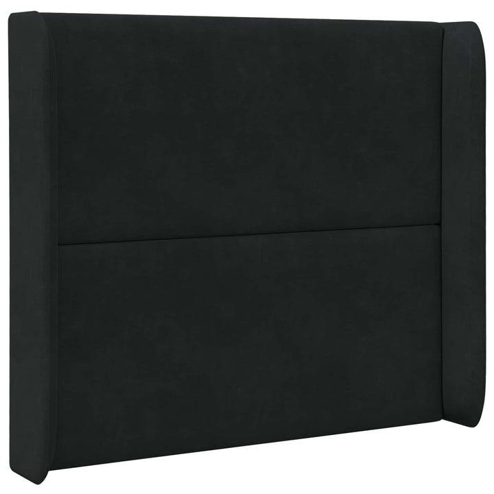 Hovedgærdeøre Sort 80 x 16 x 4 cm Fløjl