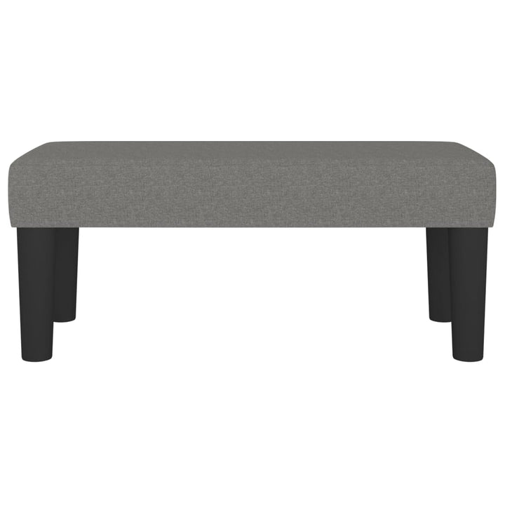 bænk 70x30x30 cm stof mørkegrå