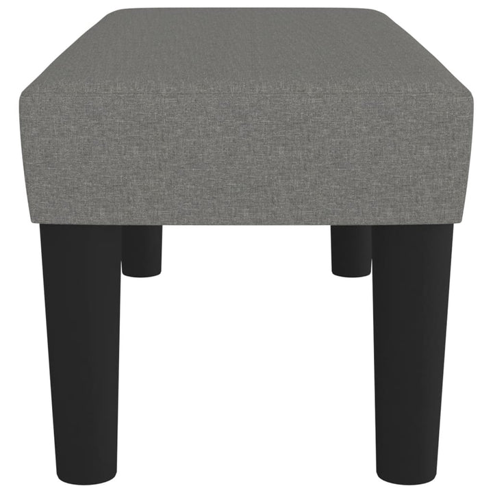 bænk 70x30x30 cm stof mørkegrå