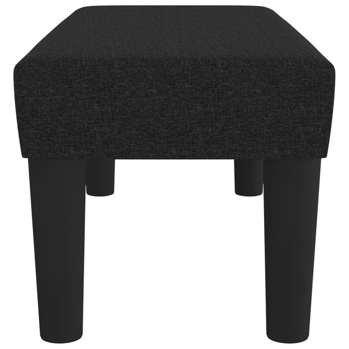 bænk 70x30x30 cm stof sort