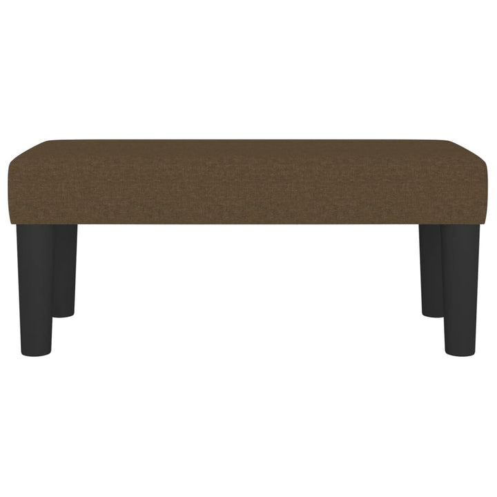bænk 70x30x30 cm stof brun