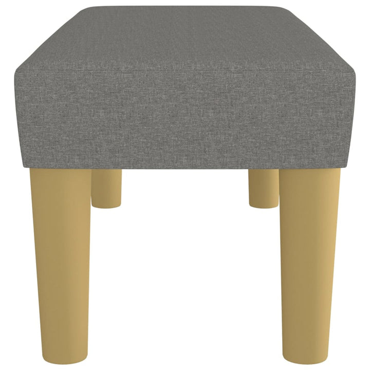 bænk 70x30x30 cm stof mørkegrå