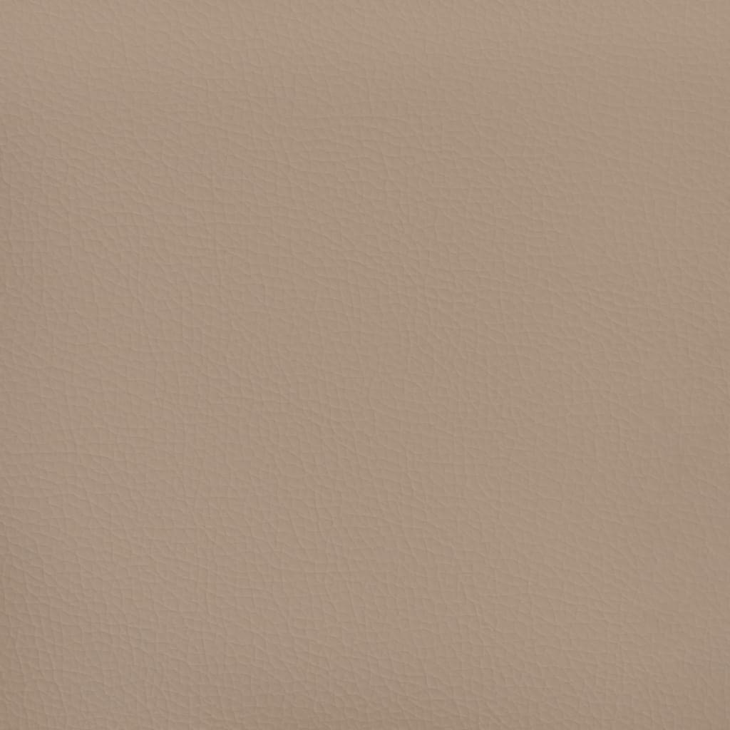 bænk 70x30x30 cm kunstlæder cappuccinofarvet