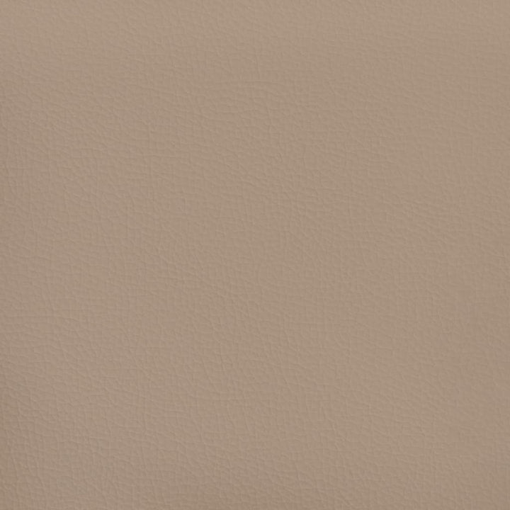 bænk 70x30x30 cm kunstlæder cappuccinofarvet