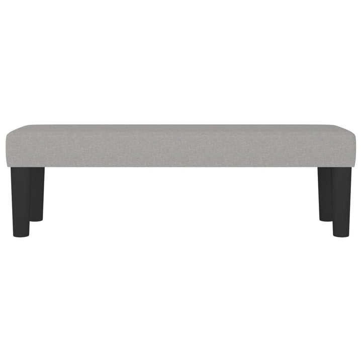 bænk 100x30x30 cm stof lysegrå