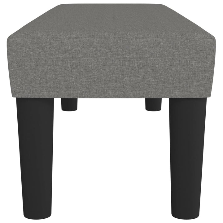 bænk 100x30x30 cm stof mørkegrå