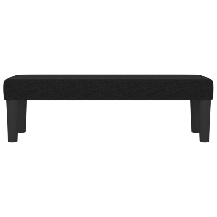 bænk 100x30x30 cm stof sort