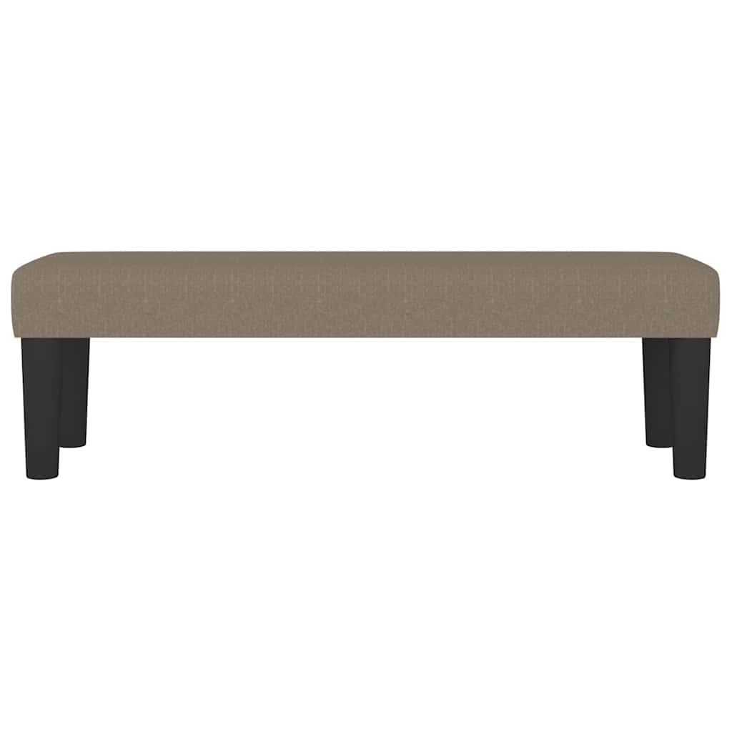 bænk 100x30x30 cm stof gråbrun