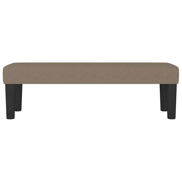 bænk 100x30x30 cm stof gråbrun