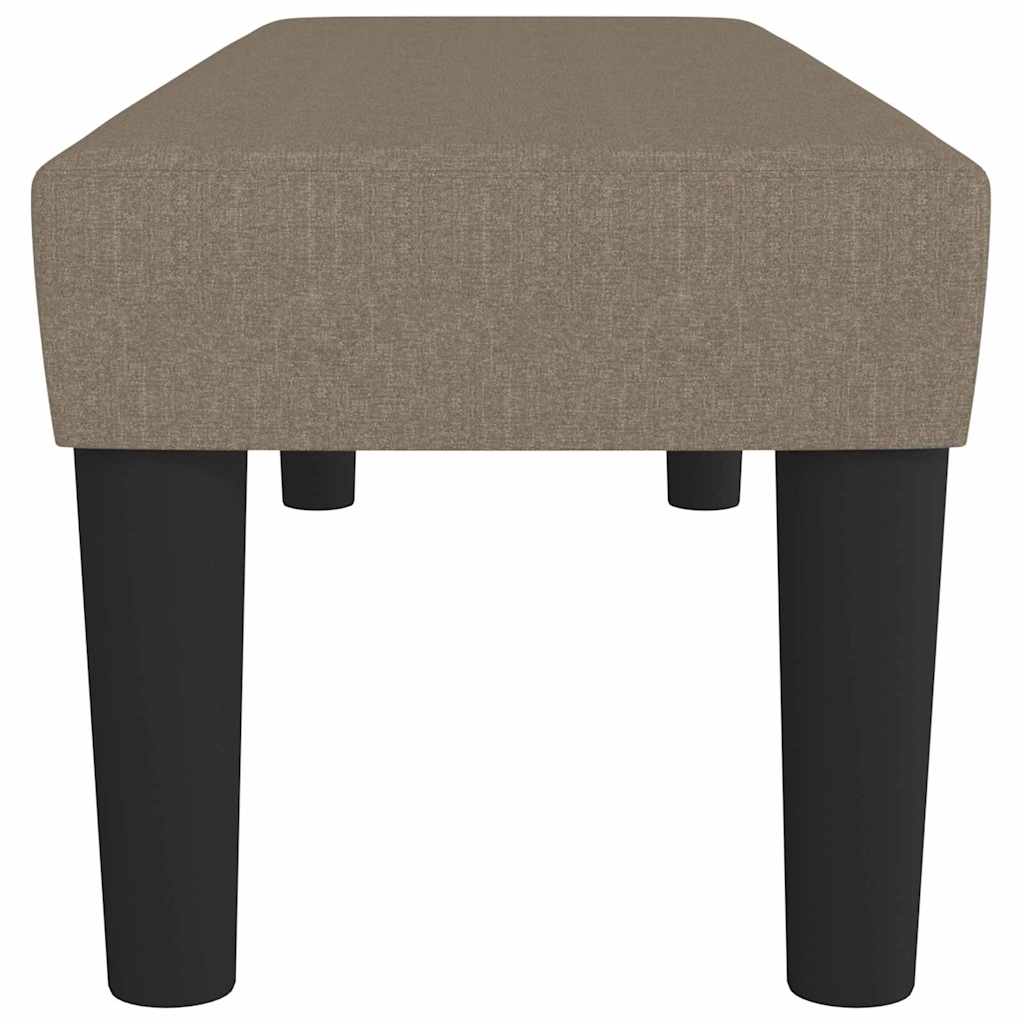bænk 100x30x30 cm stof gråbrun