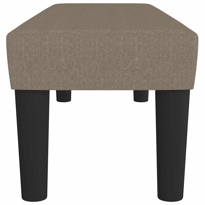 bænk 100x30x30 cm stof gråbrun
