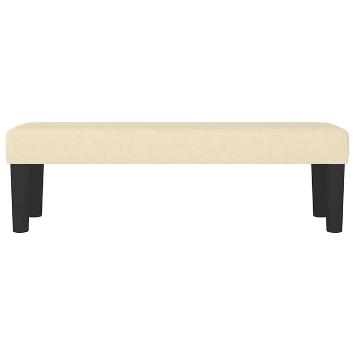 bænk 100x30x30 cm stof cremefarvet