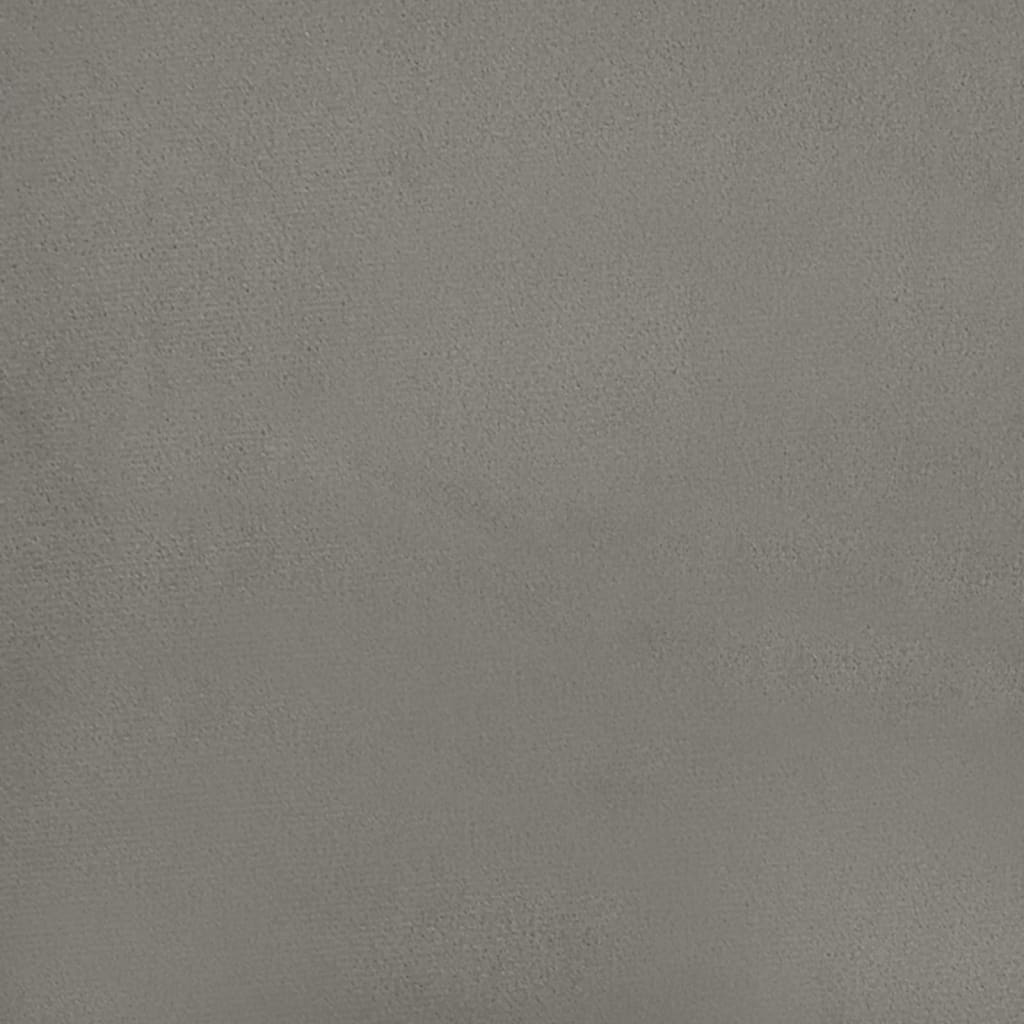 bænk 100x30x30 cm fløjl lysegrå