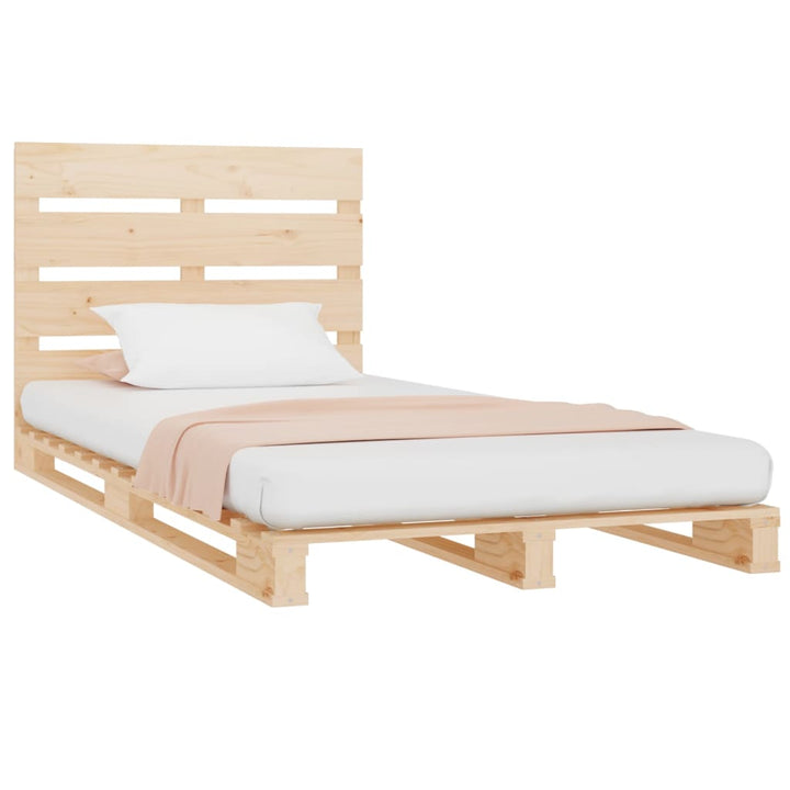 sengeramme uden madras 100x200 cm massivt fyrretræ