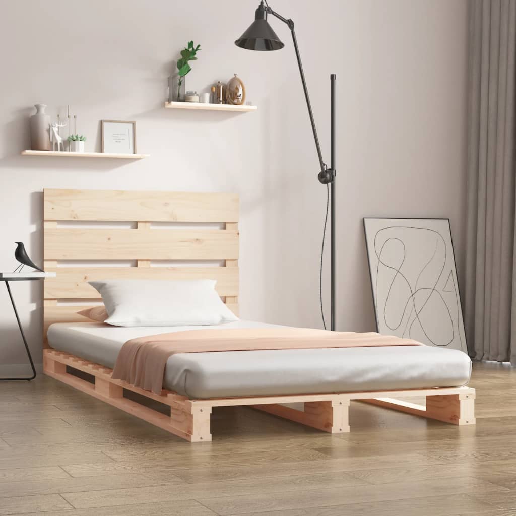 sengeramme uden madras 100x200 cm massivt fyrretræ