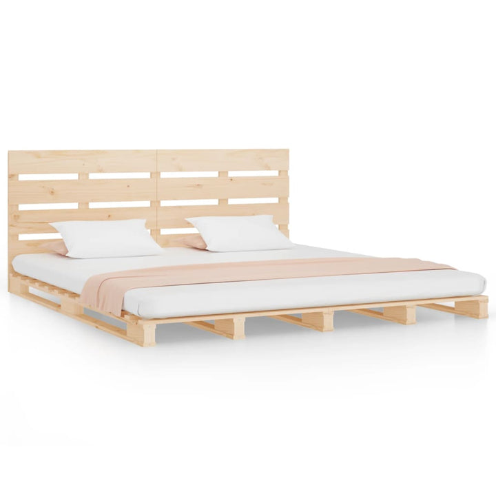 sengeramme uden madras 140x200 cm massivt fyrretræ