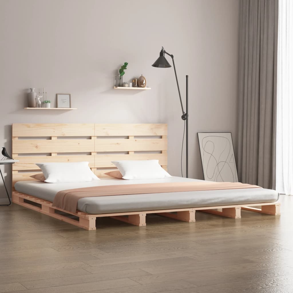 sengeramme uden madras 160x200 cm massivt fyrretræ