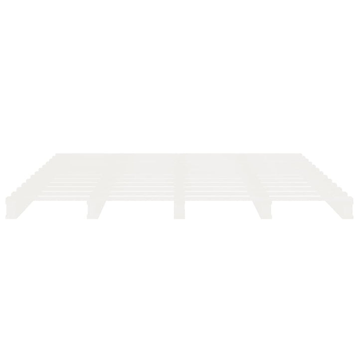 sengeramme uden madras 180x200 cm massivt fyrretræ hvid
