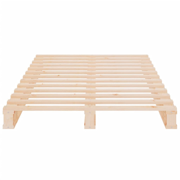 sengeramme uden madras 75x190 cm massivt fyrretræ