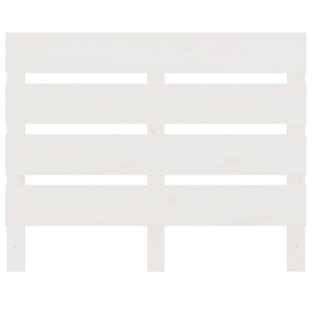sengeramme uden madras 75x190 cm massivt fyrretræ hvid