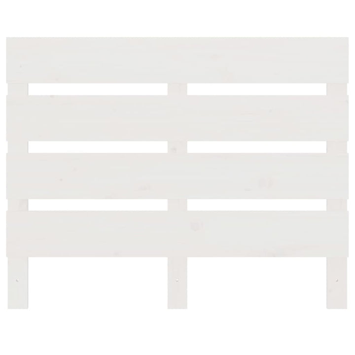 sengeramme uden madras 75x190 cm massivt fyrretræ hvid
