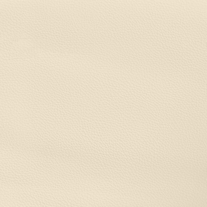 springmadras med pocketfjedre medium 80x200x20 cm kunstlæder creme