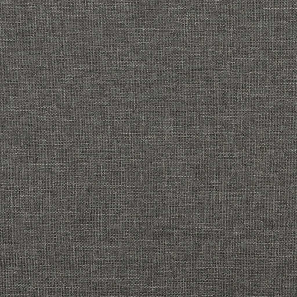 springmadras med pocketfjedre medium 90x190x20 cm stof mørkegrå
