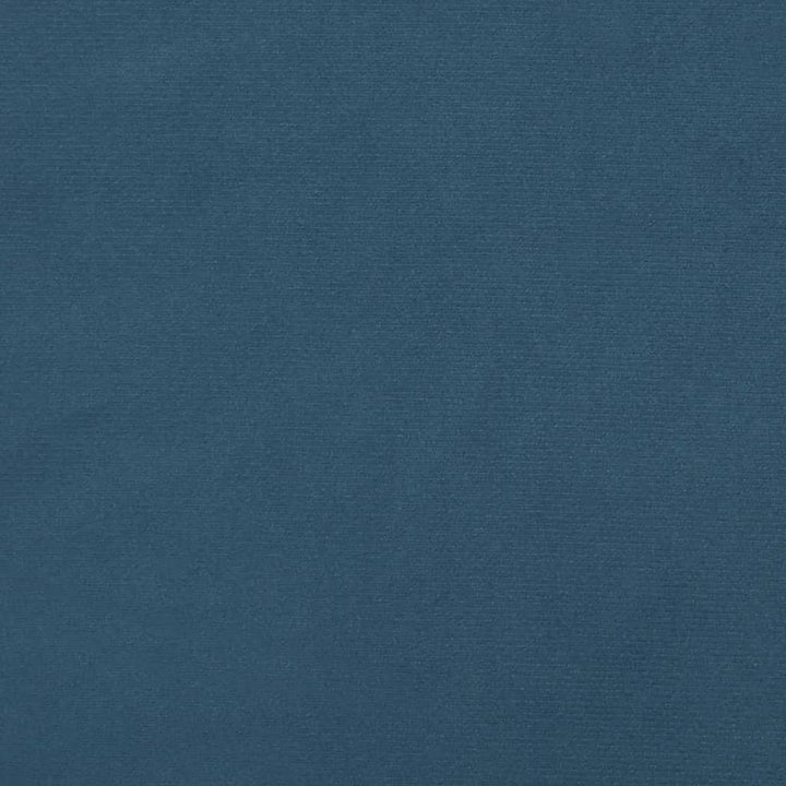 springmadras med pocketfjedre medium 90x190x20 cm fløjl mørkeblå