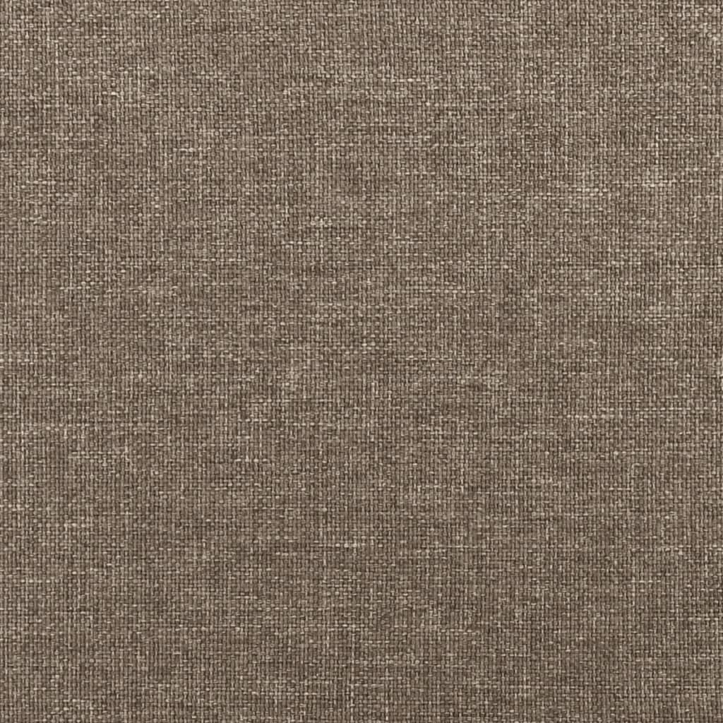 springmadras med pocketfjedre medium 90x200x20 cm stof gråbrun