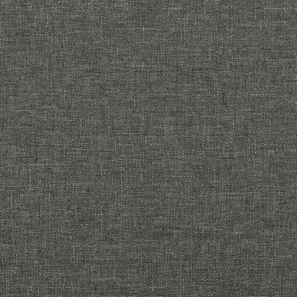 springmadras med pocketfjedre medium 100x200x20 cm stof mørkegrå