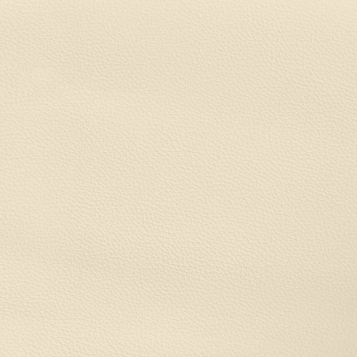 springmadras med pocketfjedre medium 100x200x20 cm kunstlæder creme