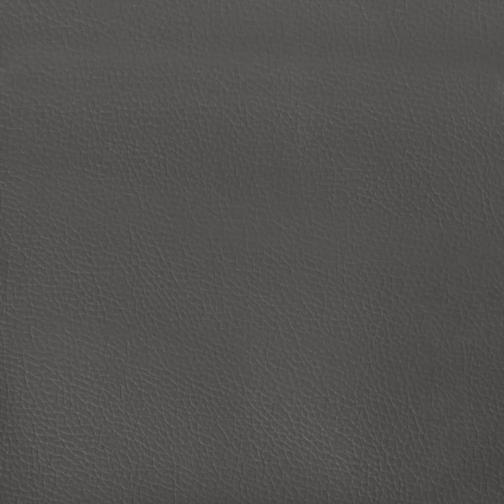 springmadras med pocketfjedre medium 100x200x20 cm kunstlæder grå