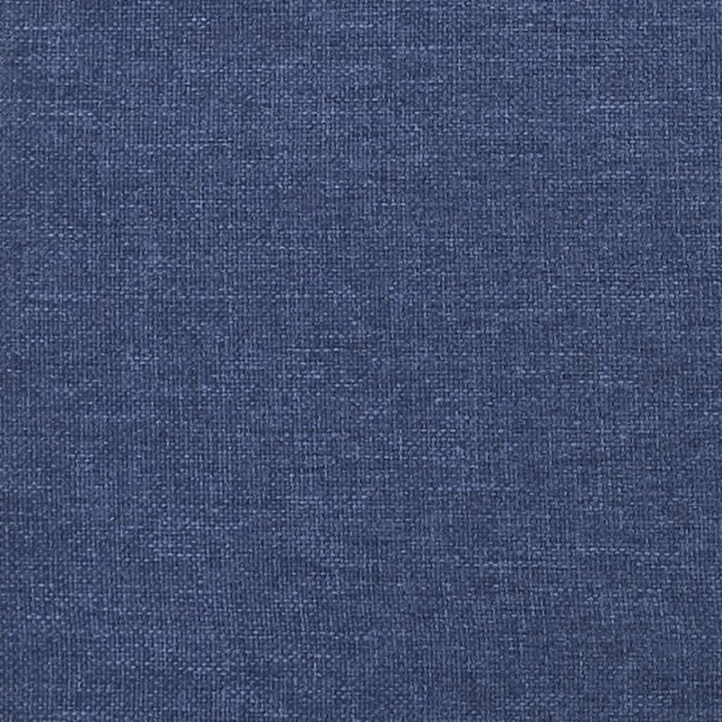 springmadras med pocketfjedre medium 120x200x20 cm stof blå