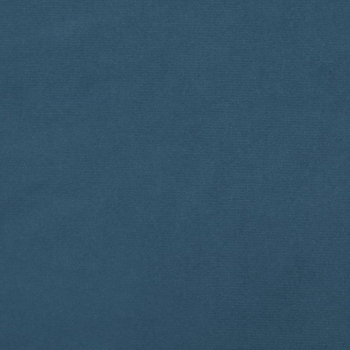 springmadras med pocketfjedre medium 120x200x20 cm fløjl mørkeblå