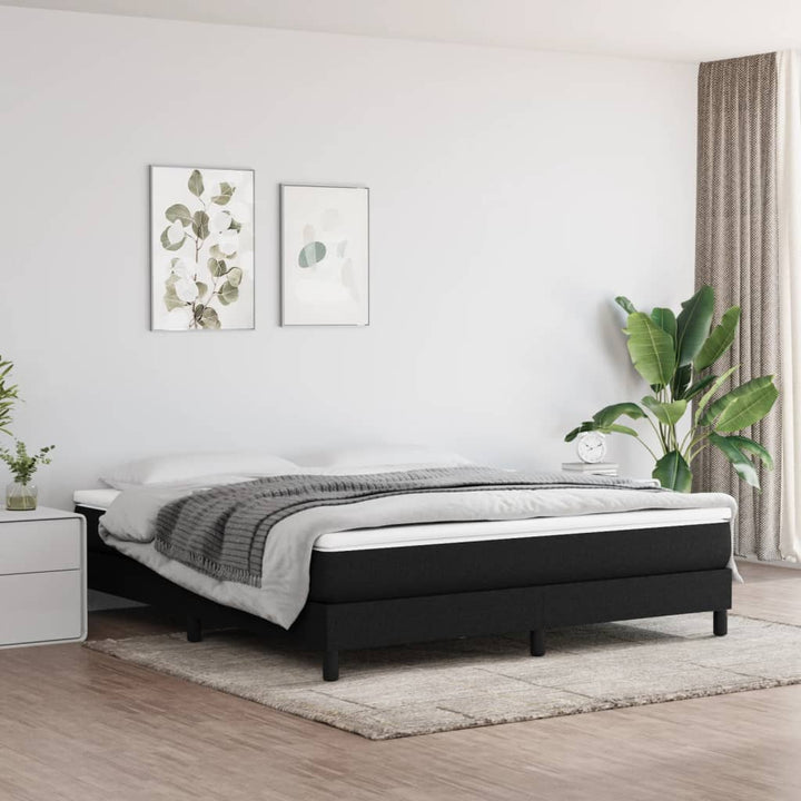springmadras med pocketfjedre medium 180x200x20 cm stof sort