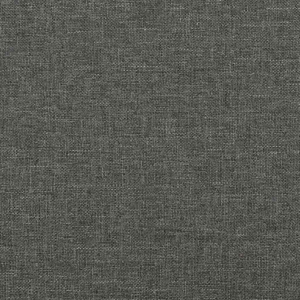 springmadras med pocketfjedre medium 100x190x20 cm stof mørkegrå
