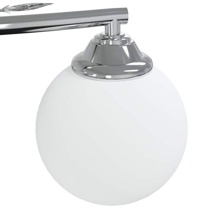 loftlampe med runde glasskærme til 4 G9 LED-pærer