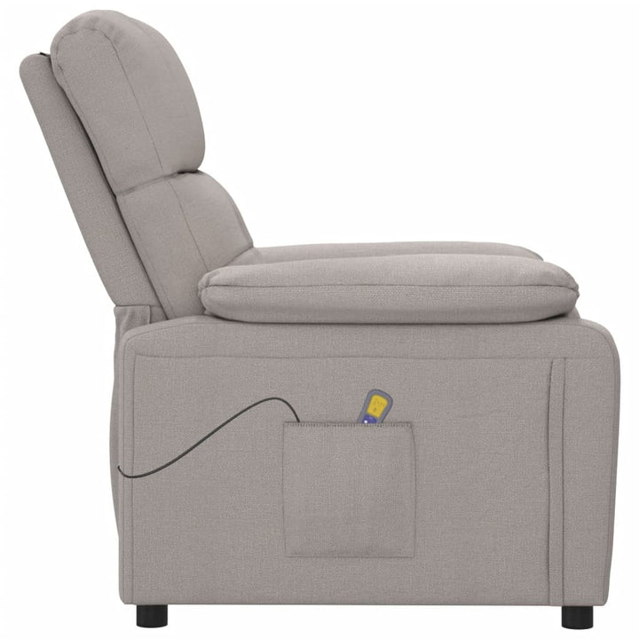 massagestol stof gråbrun