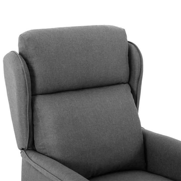 Massagestol med pude Lysegrå 93.5 x 67.5 x 101.5 cm Stof