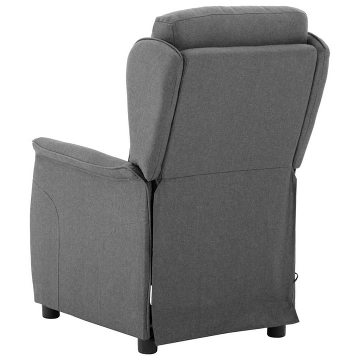 Massagestol med pude Lysegrå 93.5 x 67.5 x 101.5 cm Stof