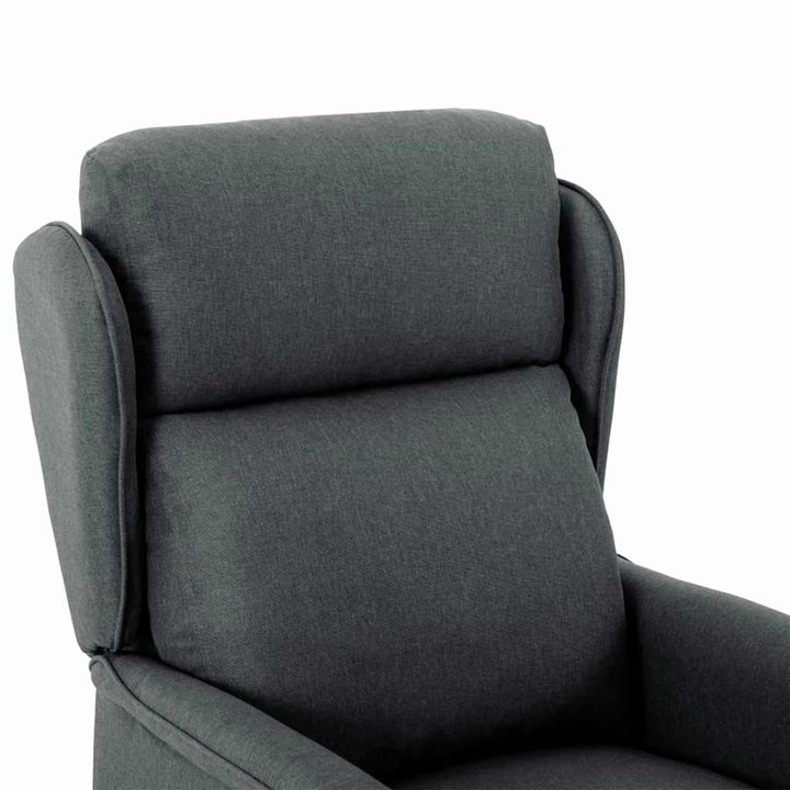Massagestol med pude Mørkegrå 93.5 x 67.5 x 101.5 cm Stof